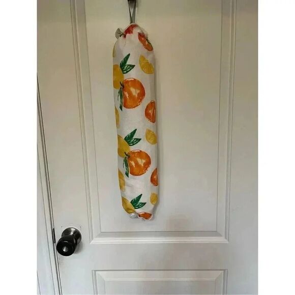 Handmade Plastic Bag Holder- Oranges And Lemons - Picture 1 of 1